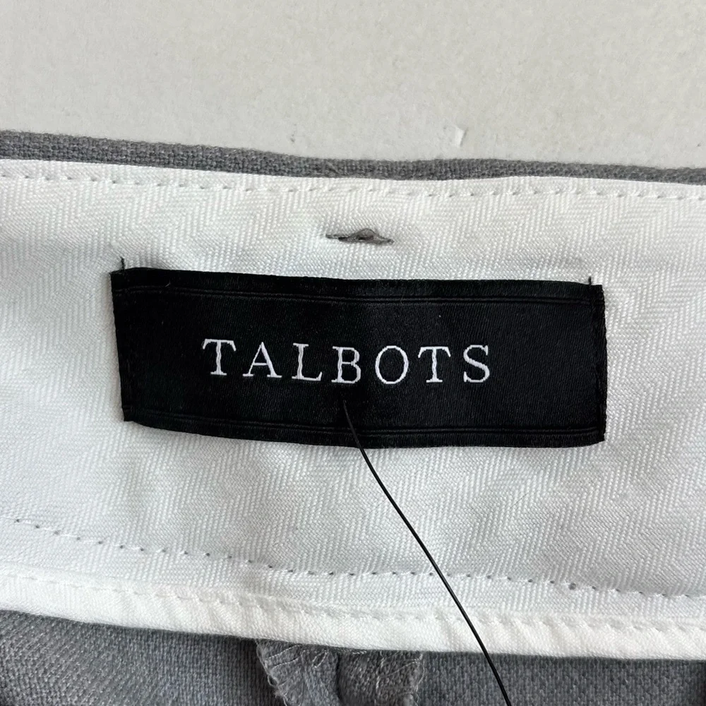 Talbots High Waist Hampshire Ankle Length Curvy Straight Leg Gray Plus Size 18W